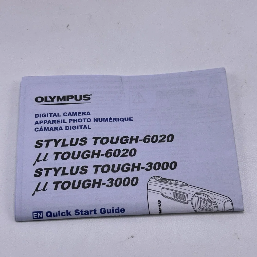 Olympus Stylus Tough-3000 Blue Digital Camera - 12.0 MP 3.6x Zoom - Tested‎